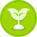 The Tidbitly logo: a tiny green plant sprout